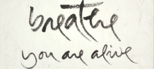 Breathe you are alive